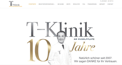 Desktop Screenshot of brustvergroesserung-t-klinik.de